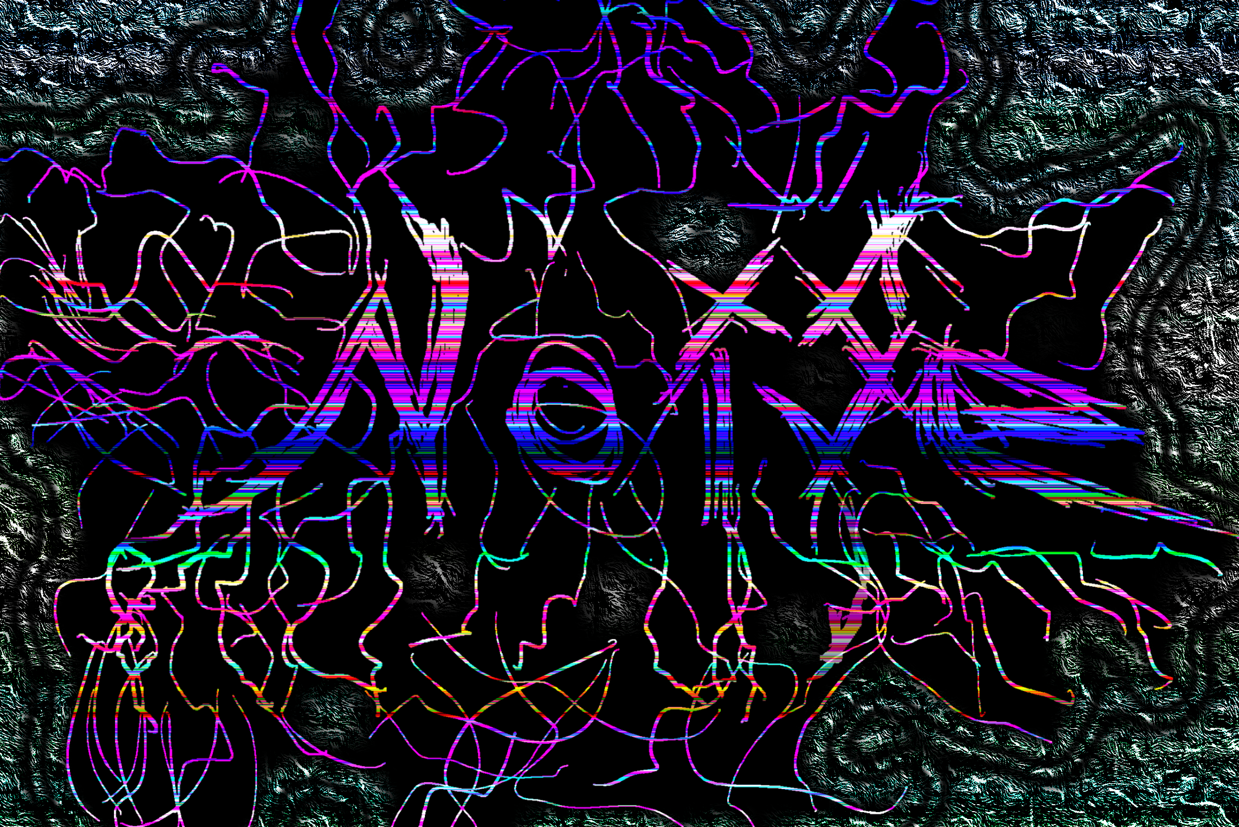 crazy glitchy noisey logo titled - noise